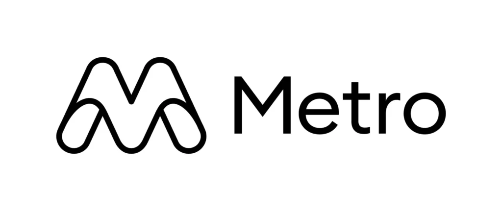 Metro Logo Screen Landscape Mono RGB